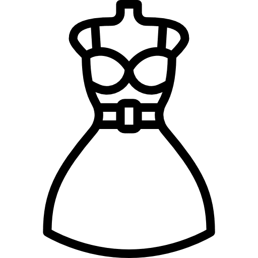 Dress dress fashion garment icon