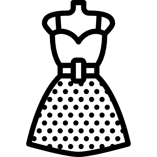 Dress fashion elegant clothing icon