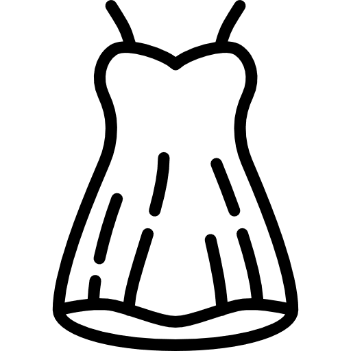 Dress femenine fashion clothing icon