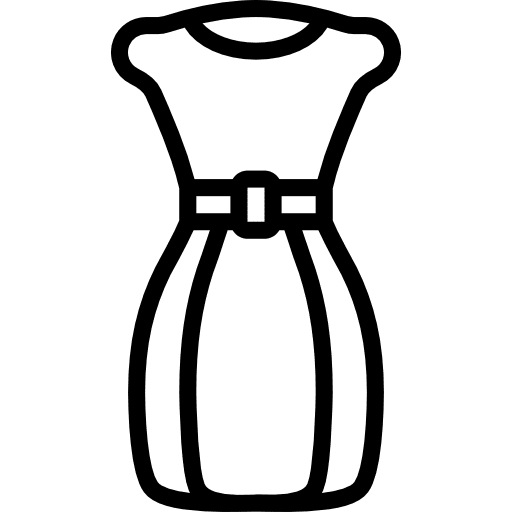 Dress garment elegant femenine icon