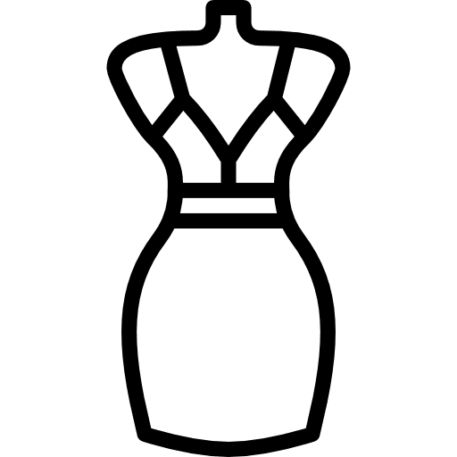 Dress fashion female dress icon