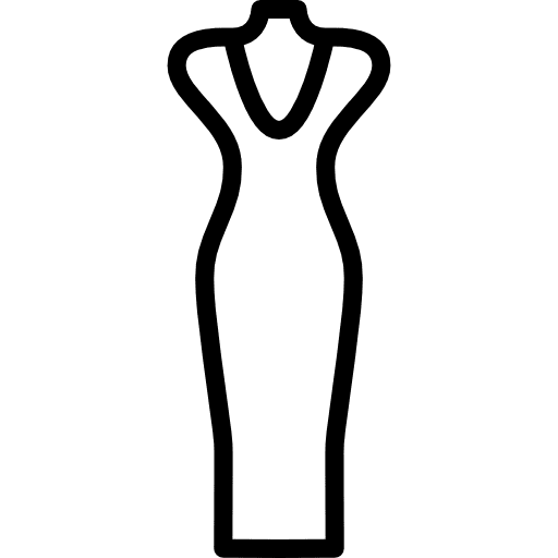 Dress fashion woman dress icon