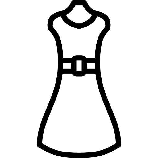 Dress stylish female dresses icon