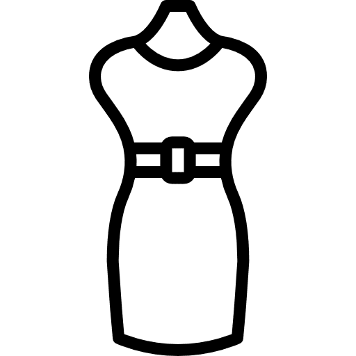 Dress stylish woman dress icon