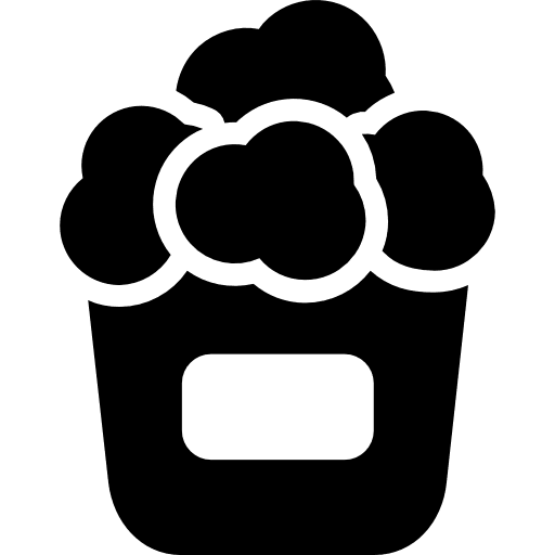 Popcorn snack cinema entertainment icon