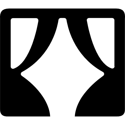 Theatre travel shapes and symbols theater icon