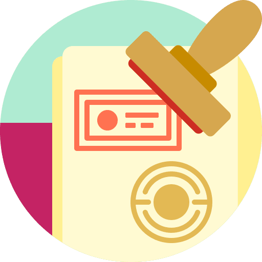 Visa visa identity travel icon