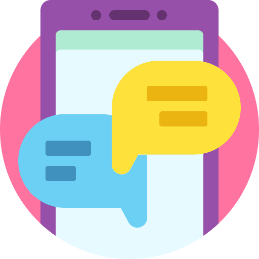 Communication phone message smartphone icon