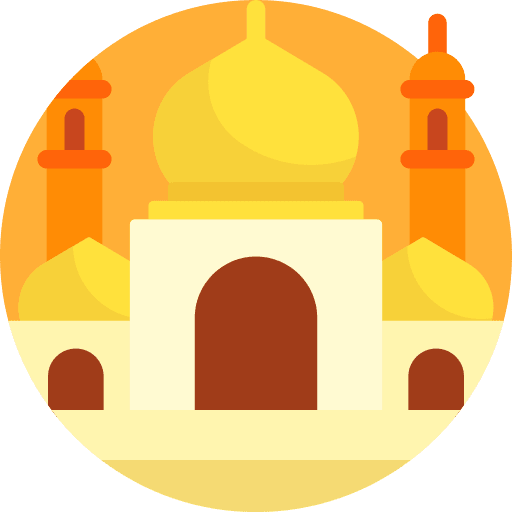 Taj mahal travel india agra icon