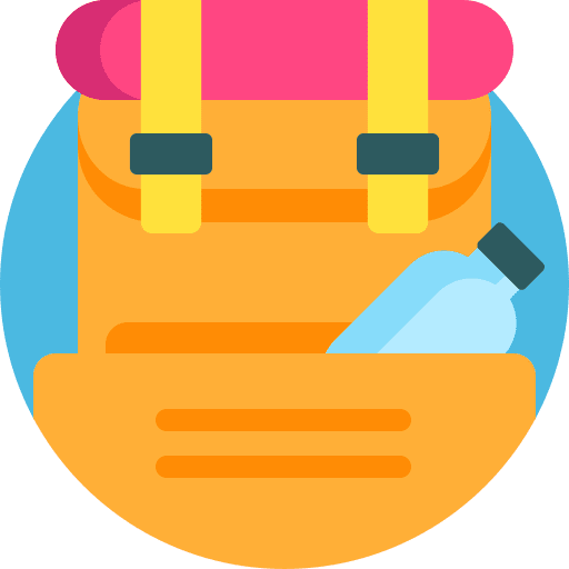 Backpack backpack education baggage icon
