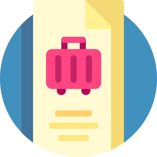 Brochure travel touristic brochure icon