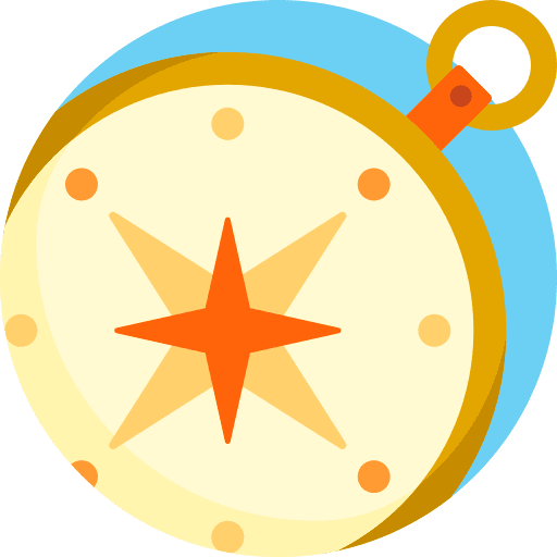 Compass orientation compass location icon