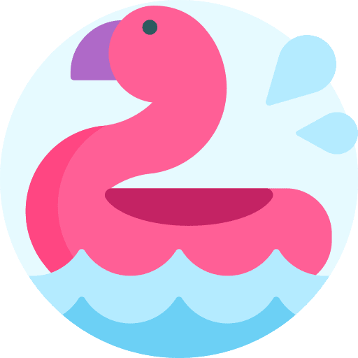 Inflatable ring float relax icon