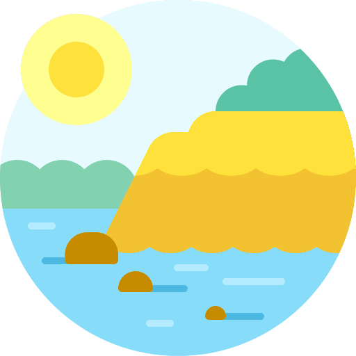 Landscape beach nature landscape icon