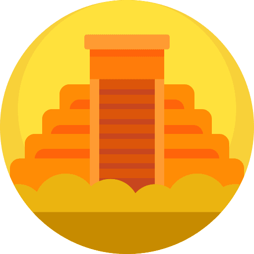 Maya pyramid maya architecture and city icon