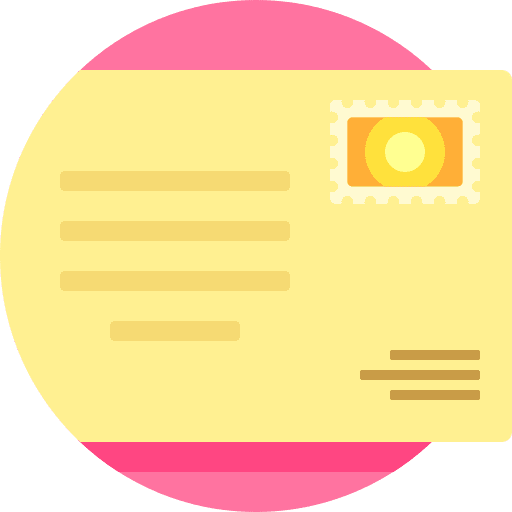 Postcard postcard stamp letter icon