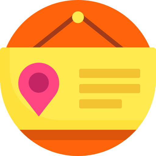 Sign road sign travel direction icon