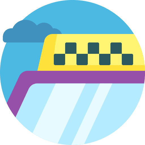Taxi vehicle cab car icon