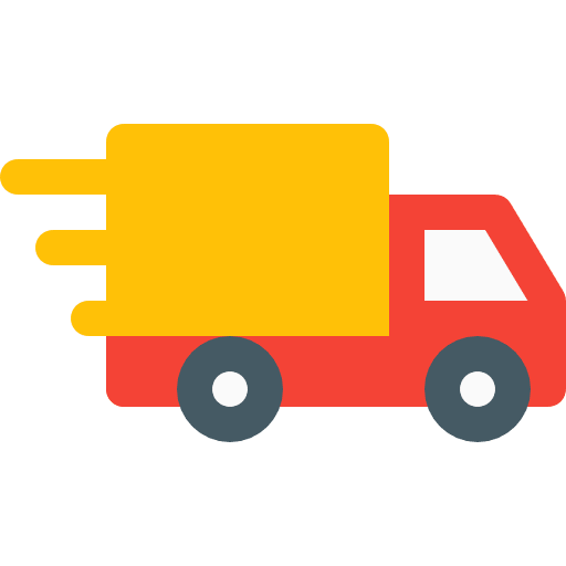 Delivery truck animate delivery transporter icon