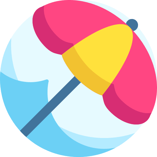 Umbrella sun umbrella holidays vacations icon