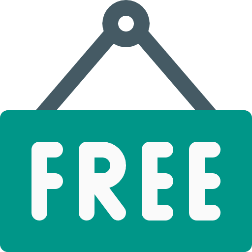 Free shipping and delivery label tag icon