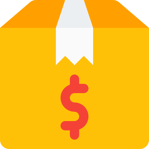 Delivery box sign delivery box packaging icon