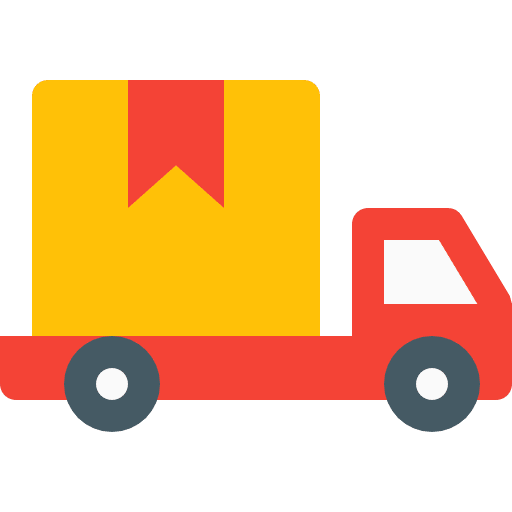 Delivery truck commerce and shopping transport delivery icon