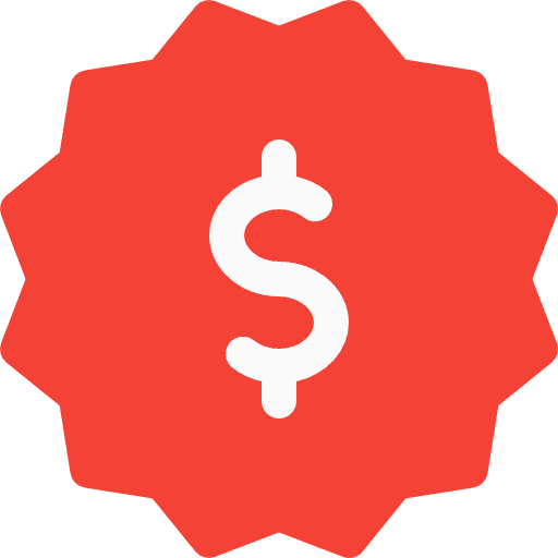 Dollar design sticker star icon