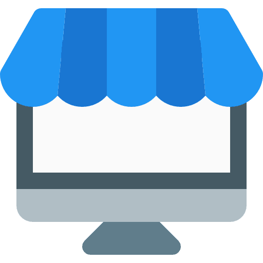 Online shopping shopper shopping store business and finance icon