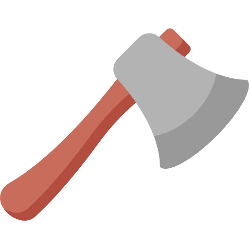 Axe weapon construction and tools axe icon