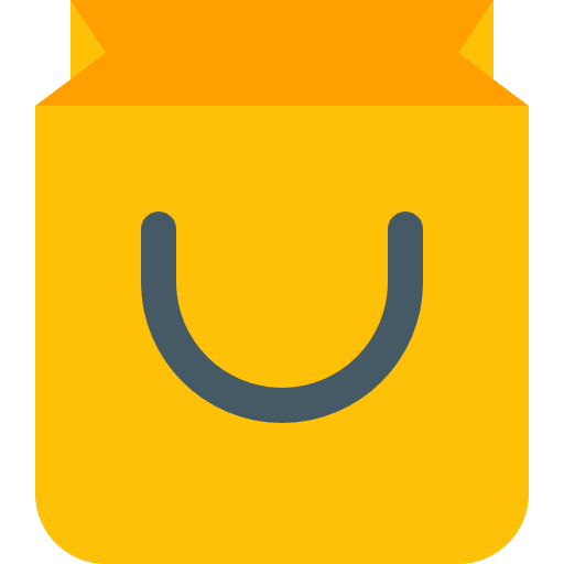 Bag commerce and shopping supermarket bag icon