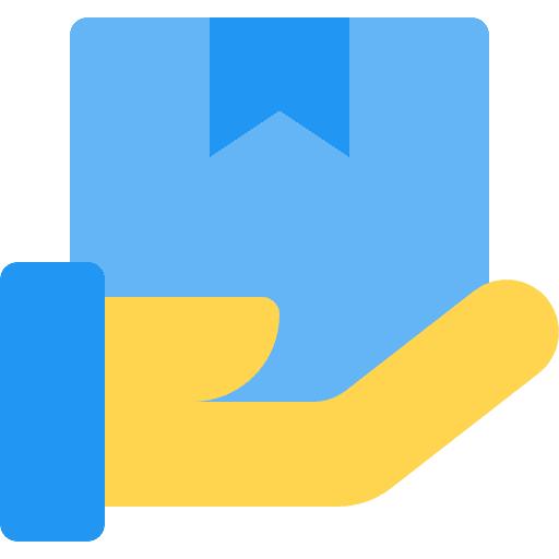 Box commerce hand box icon