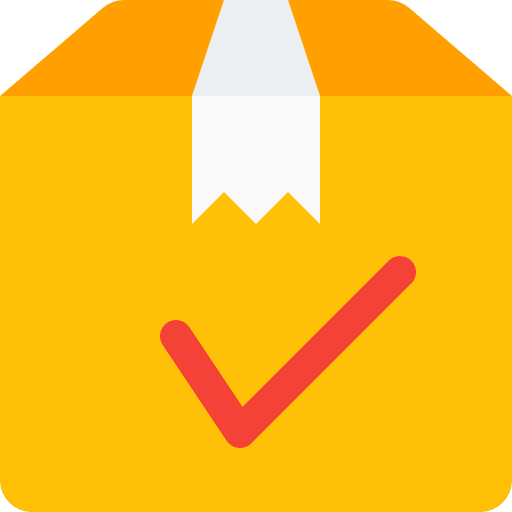 Delivery box commerce and shopping delivery package icon