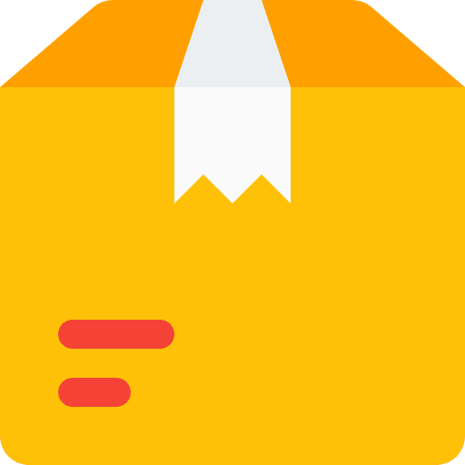 Delivery box delivery commerce and shopping delivery box icon