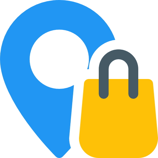 Shop maps and location email placeholder icon