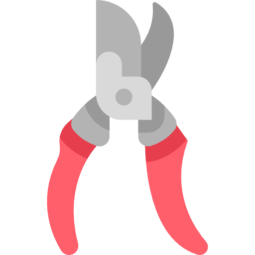 Shears pruning shears gardening tools and utensils icon