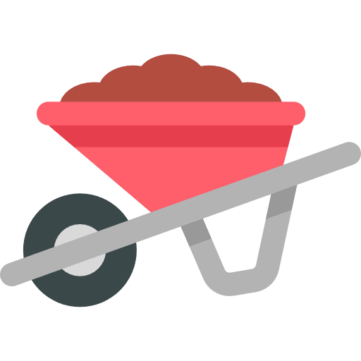 Wheelbarrow construction gardening obra icon Wheelbarrow construction gardening obra icon