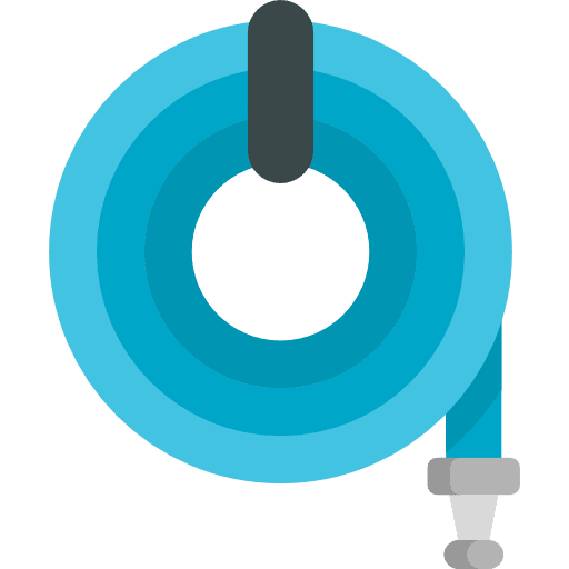 Hose watering farming and gardening hose icon Hose watering farming and gardening hose icon