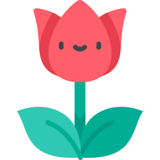 Tulip blossom botanical garden icon Tulip blossom botanical garden icon
