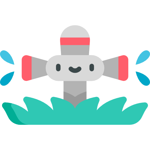 Sprinkler gardening tools and utensils farming and gardening icon Sprinkler gardening tools and utensils farming and gardening icon