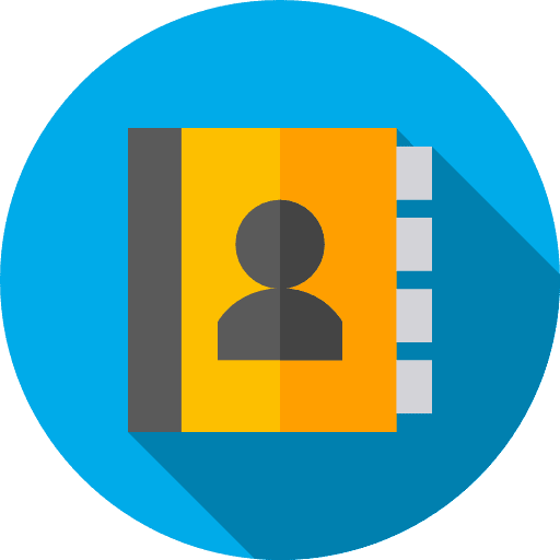 Agenda phonebook schedule communications icon