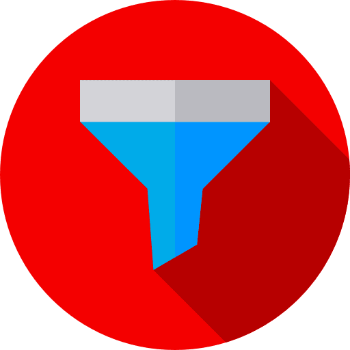 Funnel tools and utensils filter tool icon