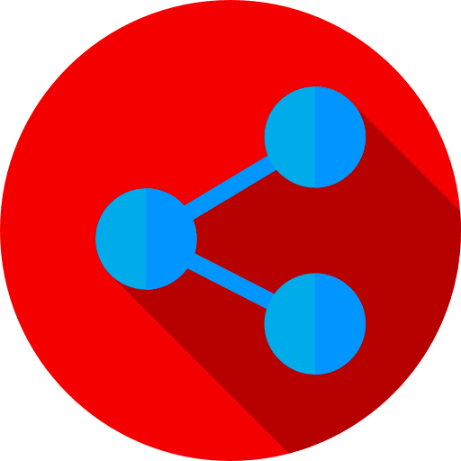 Share social media shapes interface icon