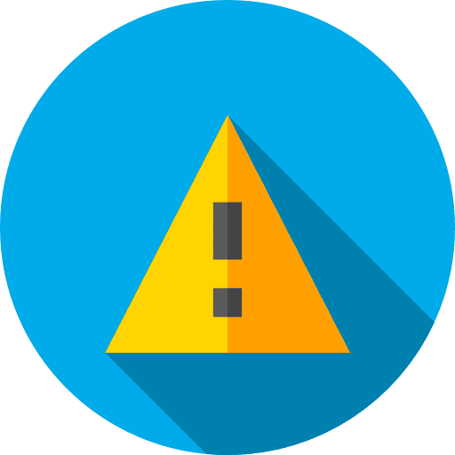 Warning error security notice icon