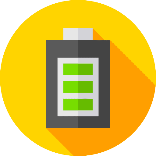 Battery full battery electronics technology icon