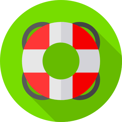 Lifesaver floating help lifeguard icon