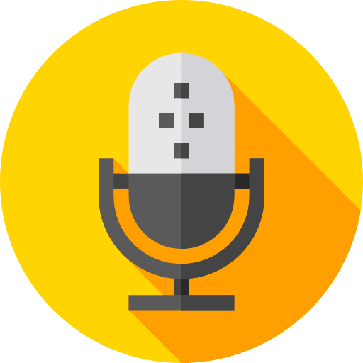 Microphone sound vintage music and multimedia icon