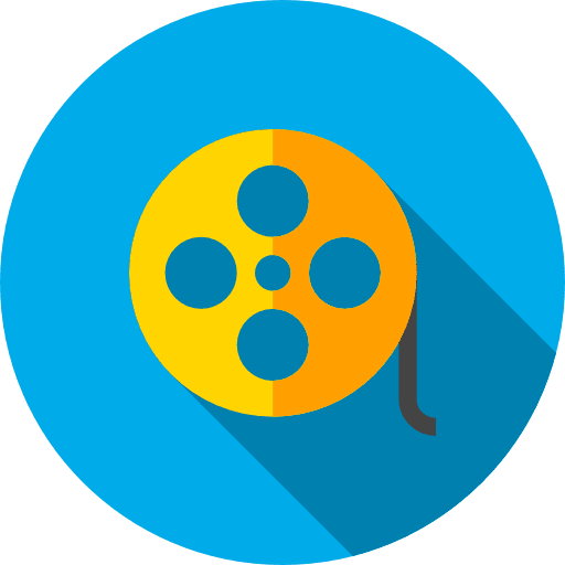 Movie cinema technology video player icon
