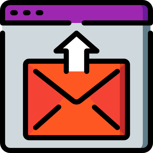 Send mail electronics communications web icon