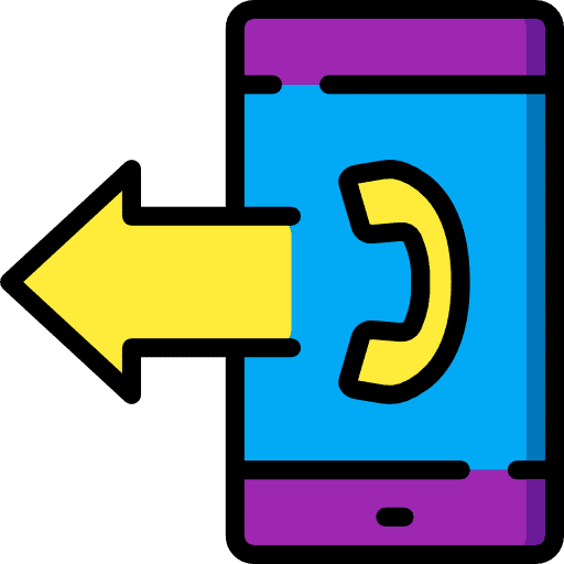 Sending call phone communications telephone icon